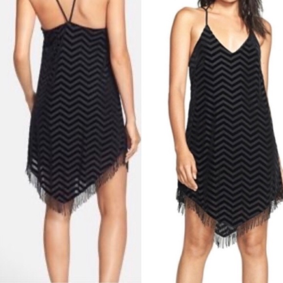 Astr Dresses & Skirts - 5 for 25! ASTR Velvet Dress w/ Beaded Fringe